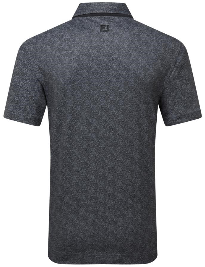 FootJoy Speckle Print Pique pánske polo, čierne/flint