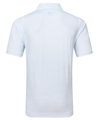 FootJoy Irongate Print Lisle pánske polo, white/skyway