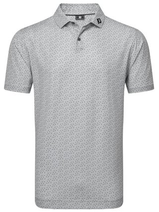 FootJoy Bounce Print Pique pánske polo, sivé