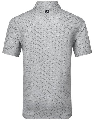 FootJoy Bounce Print Pique pánske polo, sivé