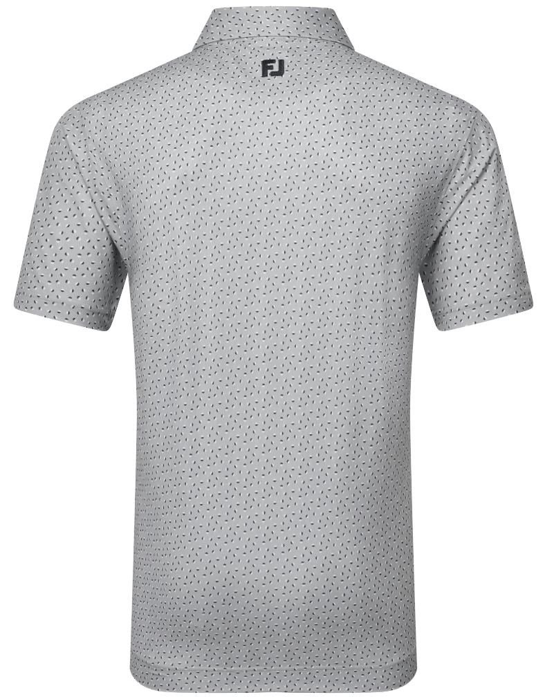 FootJoy Bounce Print Pique pánske polo, sivé