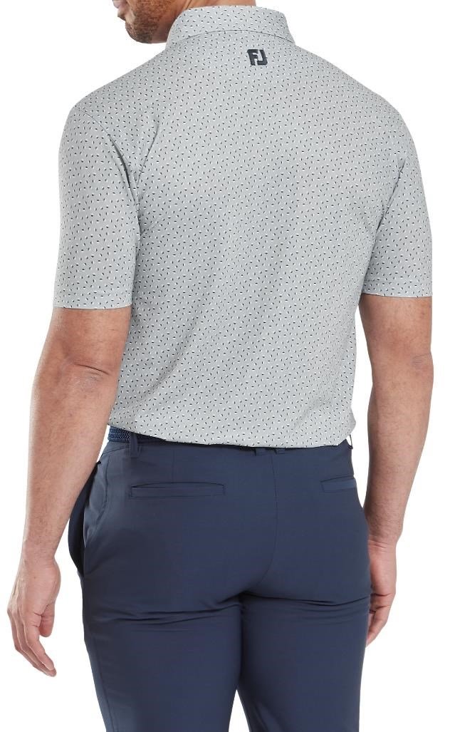 FootJoy Bounce Print Pique pánske polo, sivé