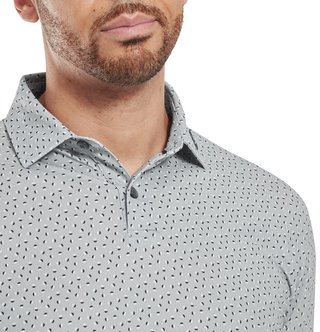 FootJoy Bounce Print Pique pánske polo, sivé
