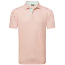 FootJoy Citrus Print Lisle pánske polo, orange/pistachio