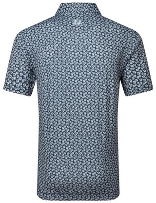 FootJoy Floral Sketch Print Lisle pánske polo, white/navy