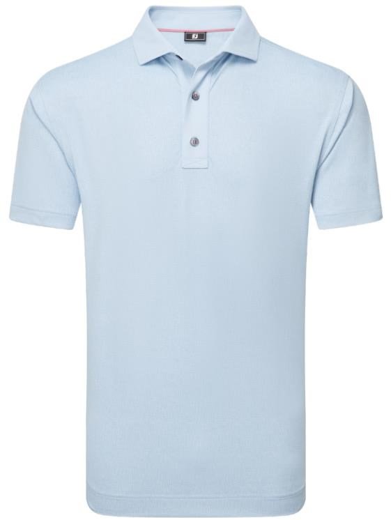 FootJoy Etched Texture Print Lisle pánske polo, skyway