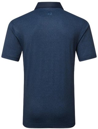 FootJoy Etched Texture Print Lisle pánske polo, navy