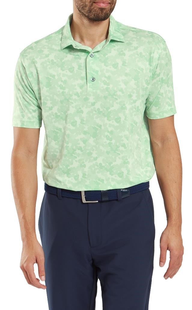 FootJoy Pop Camo Lisle pánske polo, pistachio