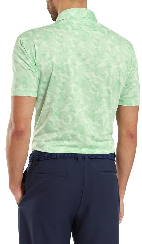 FootJoy Pop Camo Lisle pánske polo, pistachio