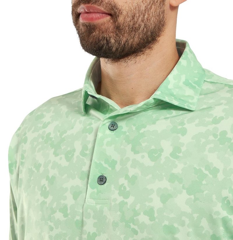 FootJoy Pop Camo Lisle pánske polo, pistachio