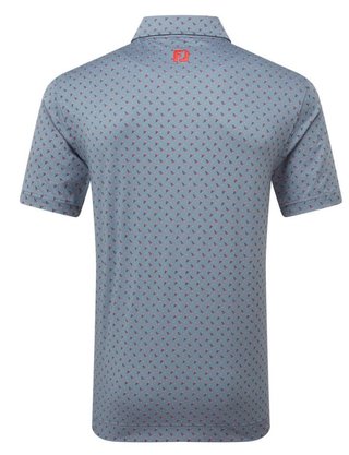 FootJoy Flower Bud Foulard Lisle pánske polo, flint