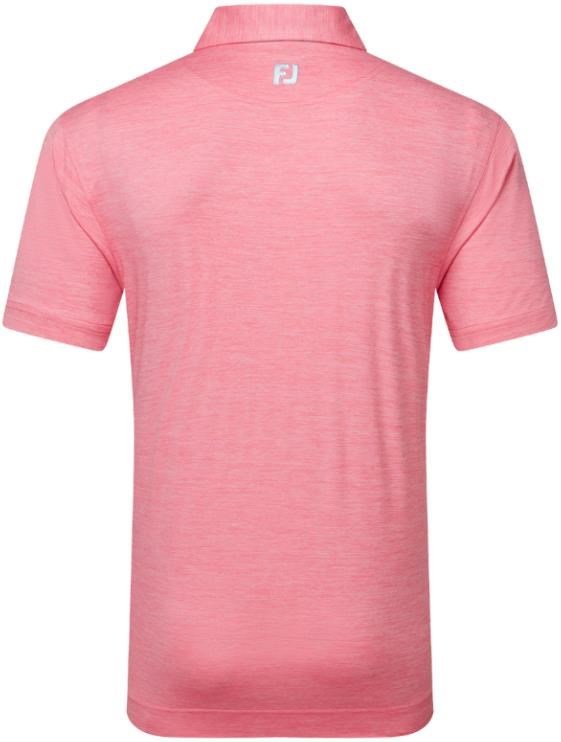 FootJoy Heather Lisle with Trim pánske polo, pink lemonade heather
