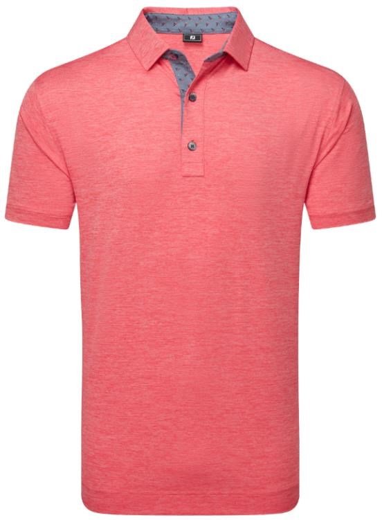 FootJoy Heather Lisle with Trim pánske polo, hibiscus heather