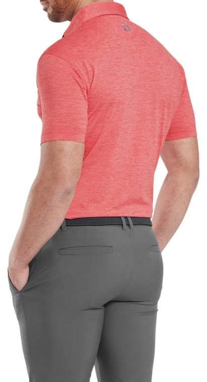 FootJoy Heather Lisle with Trim pánske polo, hibiscus heather