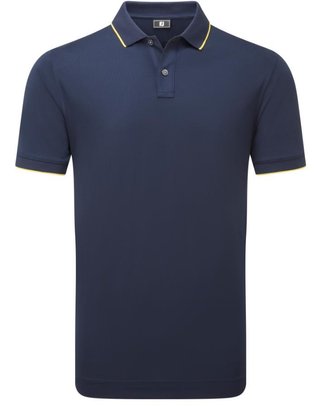 FootJoy Tipped Pique pánske polo, navy/taxi