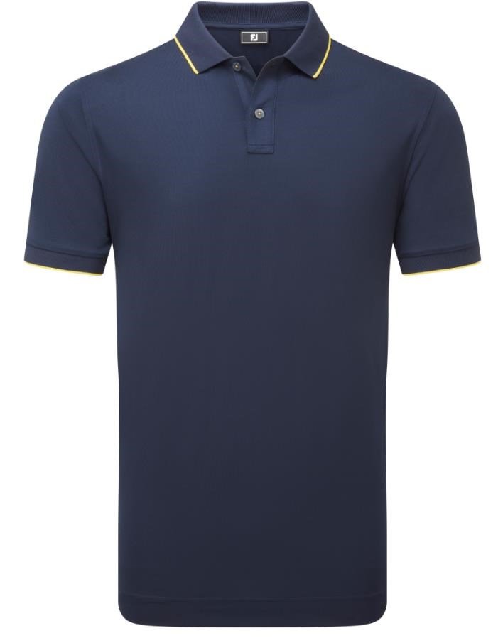 FootJoy Tipped Pique pánske polo, navy/taxi