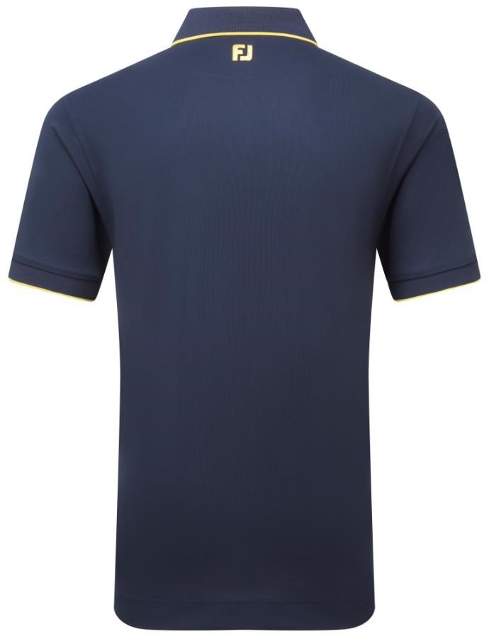 FootJoy Tipped Pique pánske polo, navy/taxi