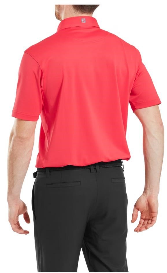 FootJoy Stretch Pique Solid pánske polo, hibiscus