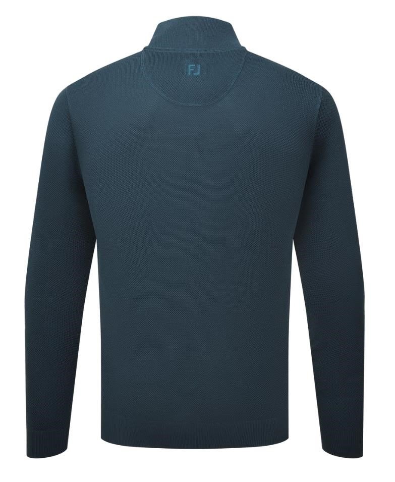 FootJoy Drirelease Button Placket pánsky sveter, dark denim