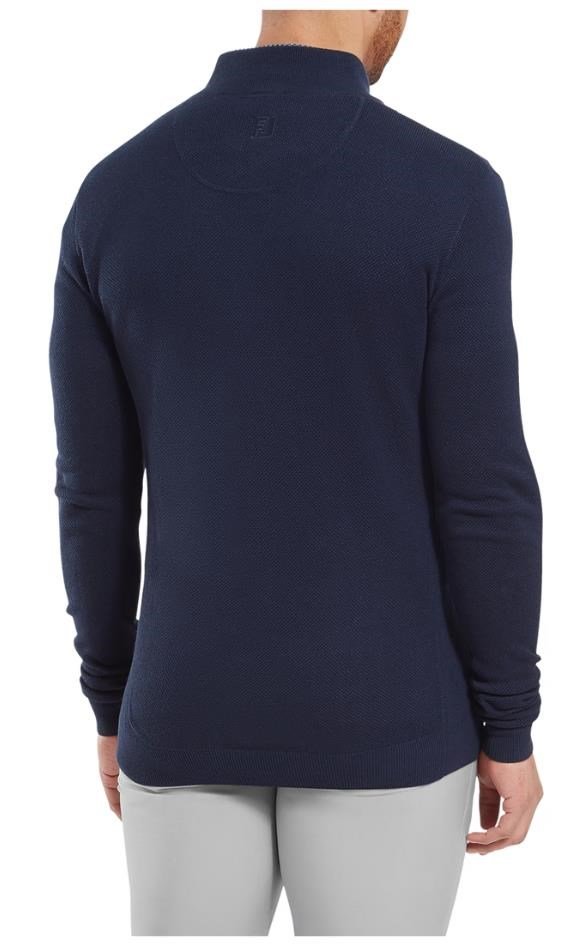 FootJoy Drirelease Button Placket pánsky sveter, dark denim