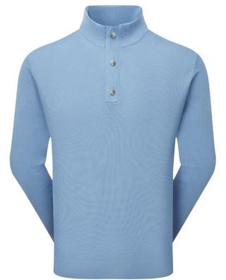 FootJoy Drirelease Button Placket pánsky sveter, blue jay