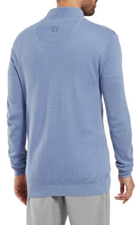 FootJoy Drirelease Button Placket pánsky sveter, blue jay