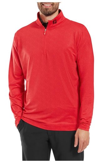 FootJoy Speckle Print Chill-Out pánska mikina, hibiscus