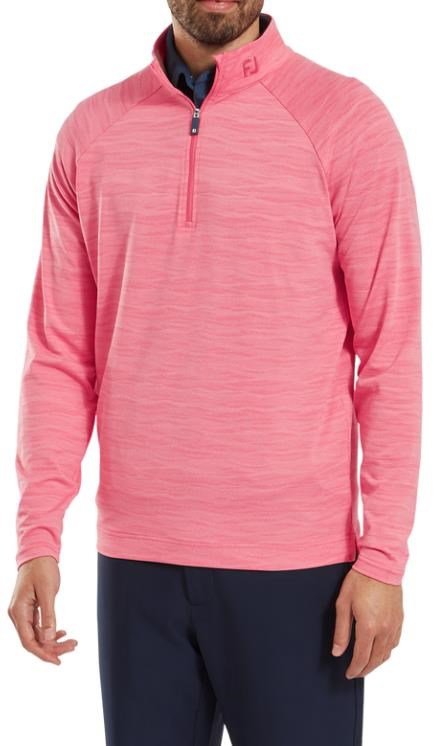 FootJoy Wave Jacquard Chill-Out pánska mikina, pink lemonade