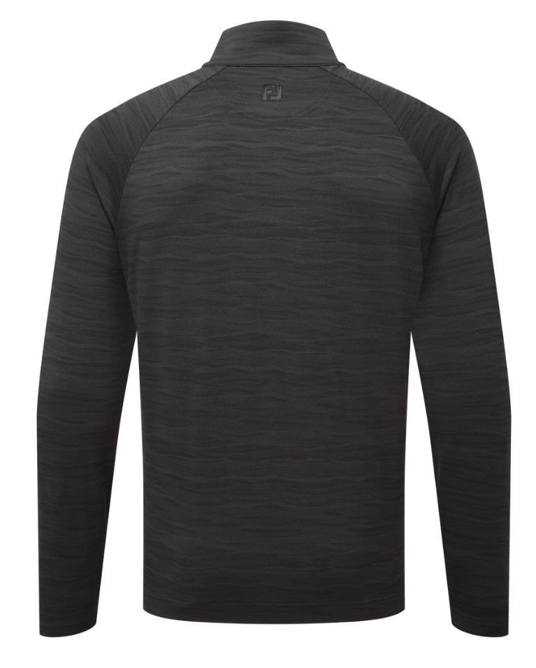 FootJoy Wave Jacquard Chill-Out pánska mikina, čierna