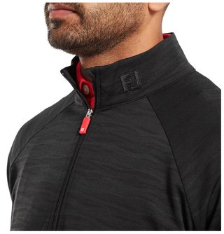 FootJoy Wave Jacquard Chill-Out pánska mikina, čierna