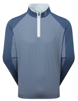 FootJoy TempoSeries Mixed Texture Chill-Out pánska mikina, dark denim