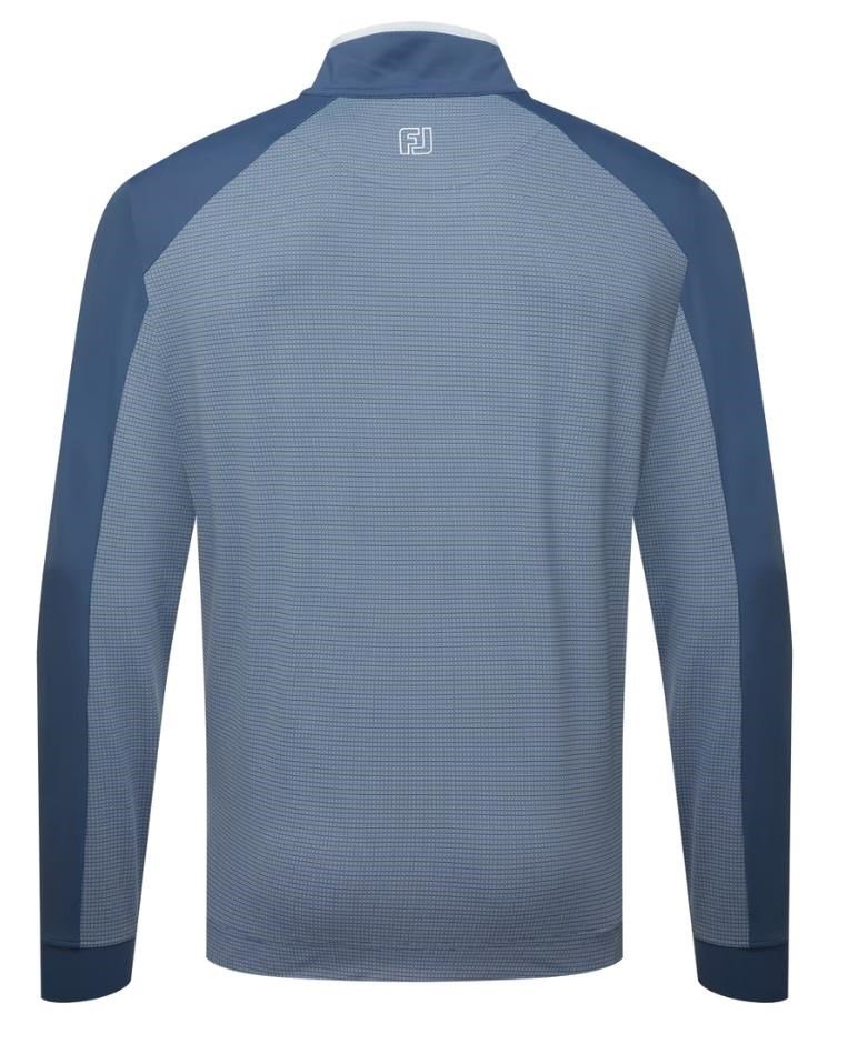 FootJoy TempoSeries Mixed Texture Chill-Out pánska mikina, dark denim