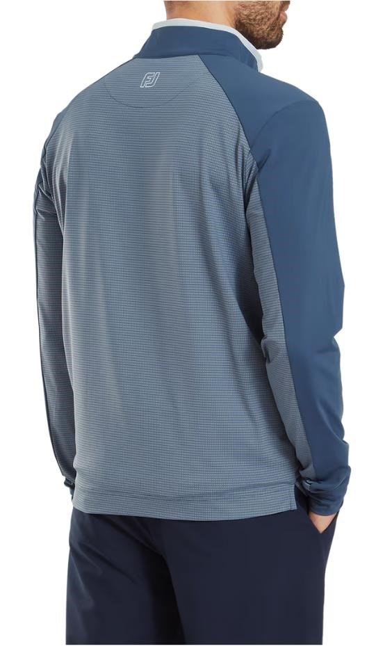 FootJoy TempoSeries Mixed Texture Chill-Out pánska mikina, dark denim