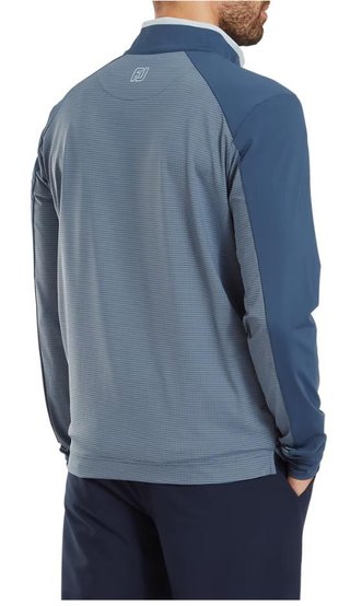 FootJoy TempoSeries Mixed Texture Chill-Out pánska mikina, dark denim