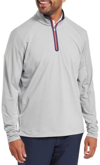 FootJoy TempoSeries Mixed Texture Chill-Out pánska mikina, sivá