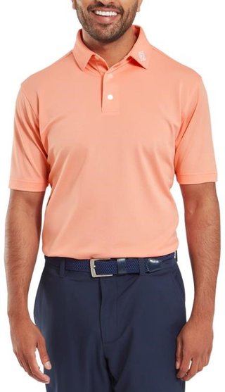 FootJoy Stretch Pique Solid pánske polo, papaya