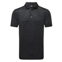 FootJoy Painted Floral Lisle pánske polo, čierne