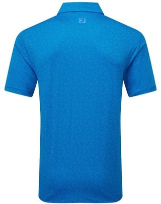 FootJoy Painted Floral Lisle pánske polo, cobalt