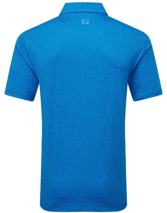 FootJoy Painted Floral Lisle pánske polo, cobalt