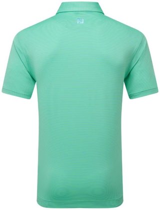 FootJoy Micro Feeder Stripe Lisle pánske polo, lagoon/mint