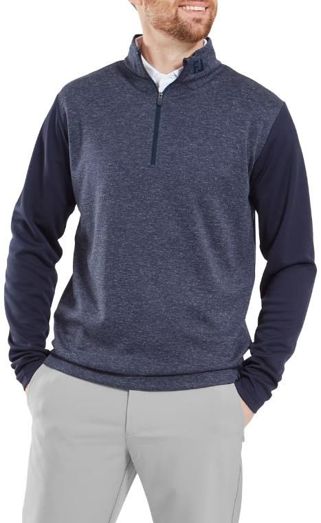 FootJoy Tonal Heather Chill-Out pánska mikina, navy