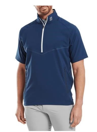 FootJoy Zephyr Short Sleeve Windshirt pánska bunda do vetra, navy