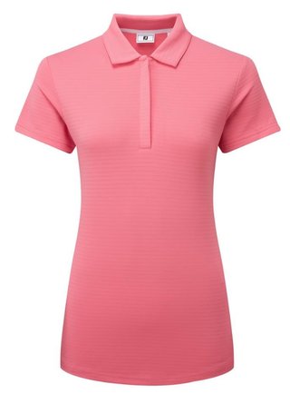 FootJoy Jacquard SS dámske polo, pink lemonade