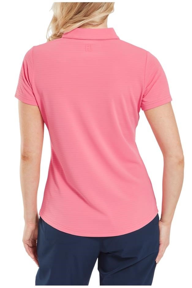 FootJoy Jacquard SS dámske polo, pink lemonade