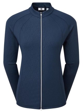 FootJoy Embossed Full-Zip Midlayer dámska mikina, navy