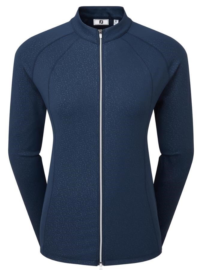 FootJoy Embossed Full-Zip Midlayer dámska mikina, navy
