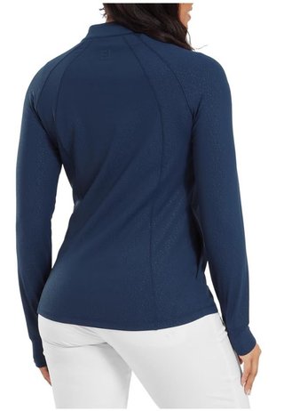 FootJoy Embossed Full-Zip Midlayer dámska mikina, navy