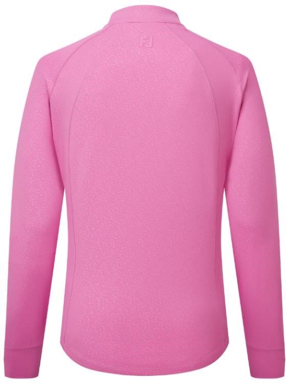 FootJoy Embossed Full-Zip Midlayer dámska mikina, berry