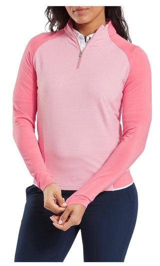 FootJoy 1/4-Zip Midlayer dámska mikina, pink lemonade