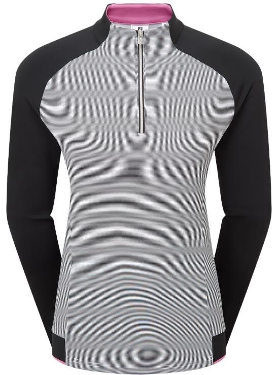 FootJoy 1/4-Zip Midlayer dámska mikina, čierna